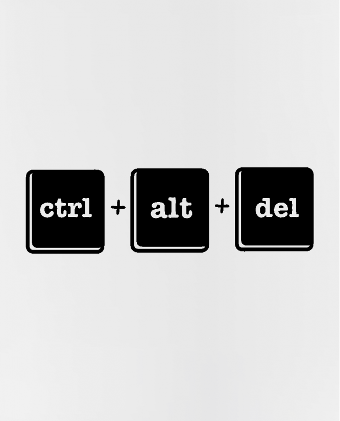 Puodelis ctrl alt del